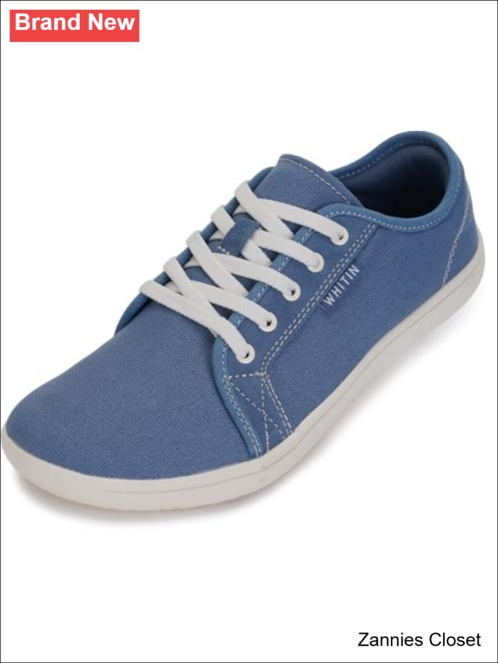 ✨ WHITIN Women's Canvas Barefoot Shoes Wide Sneakers Classic Fit W81V2